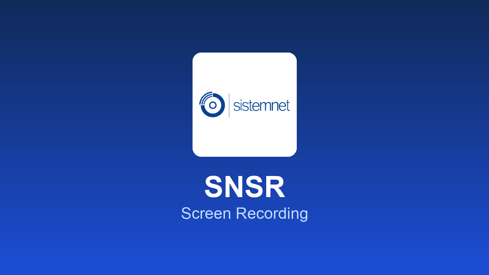 SNSR - Screen Recording
